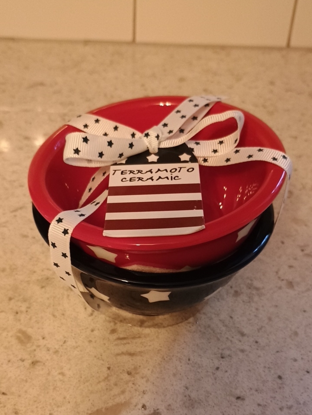 NWT 4th Of July Patriotic Terramoto Ceramic Star Bowls